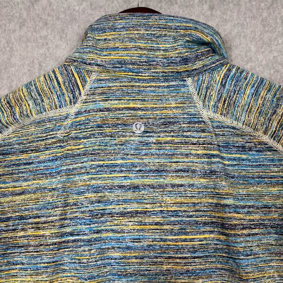 Lululemon Mens S ? Surge Warm 1/2 Zip in Space Dye Camo Deep Navy Alberta Lake - Picture 8 of 9